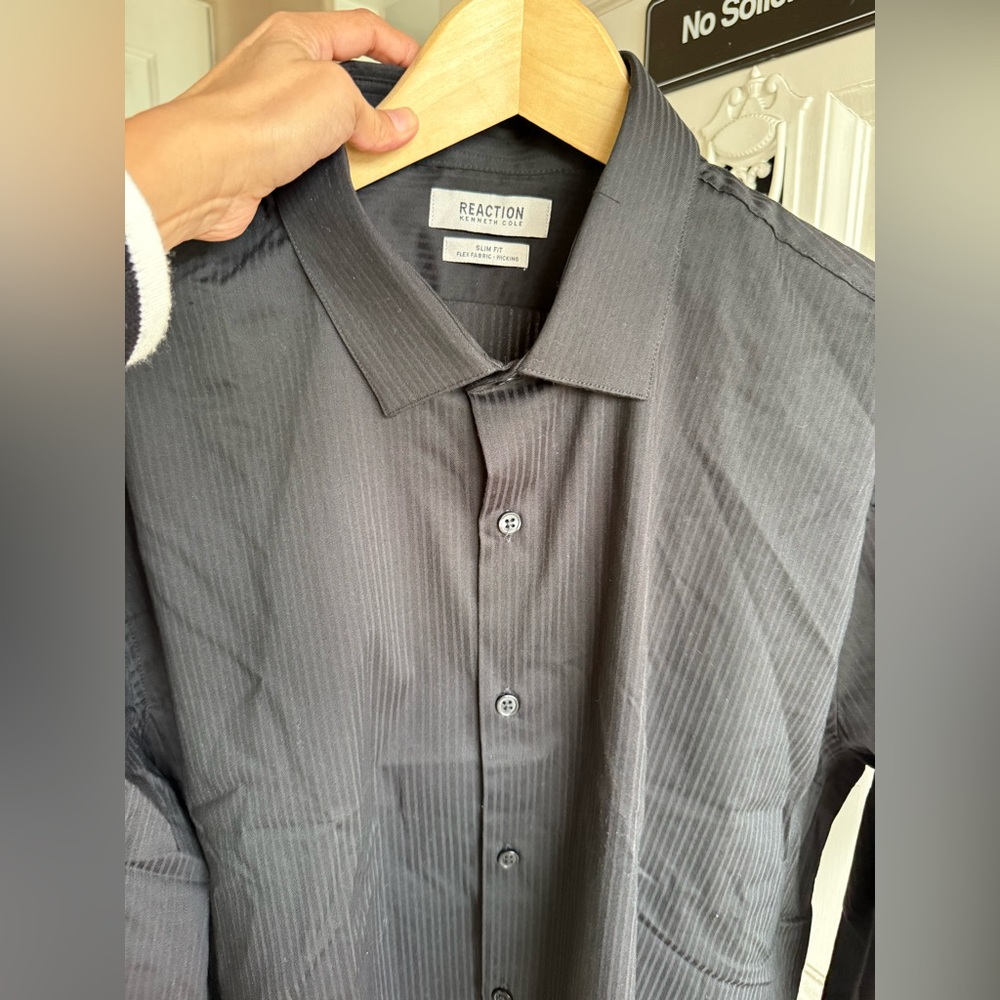Kenneth Cole Charcoal Dress Shirt